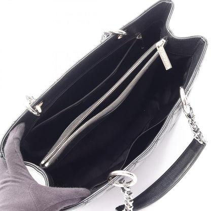 Chanel Tote Quilted Grand Shopping GST Black Caviar Leather Chain — view 3
