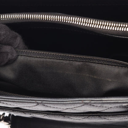 Chanel Tote Quilted Grand Shopping GST Black Caviar Leather Chain — view 6
