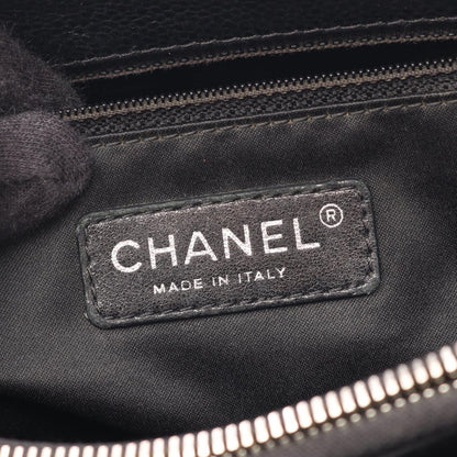 Chanel Tote Quilted Grand Shopping GST Black Caviar Leather Chain — view 4