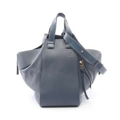 Loewe Handbag Hammock Medium 2-Way Navy Leather