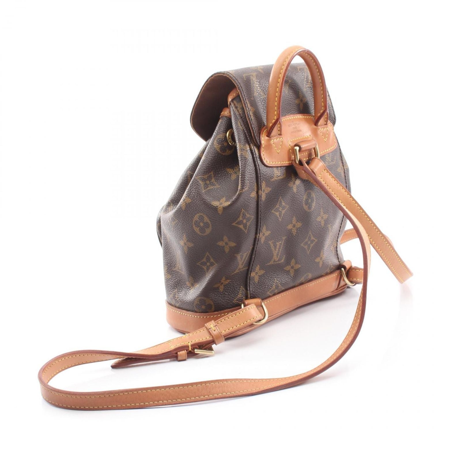Louis Vuitton Backpack Mini Montsouris Canvas Leather — view 2