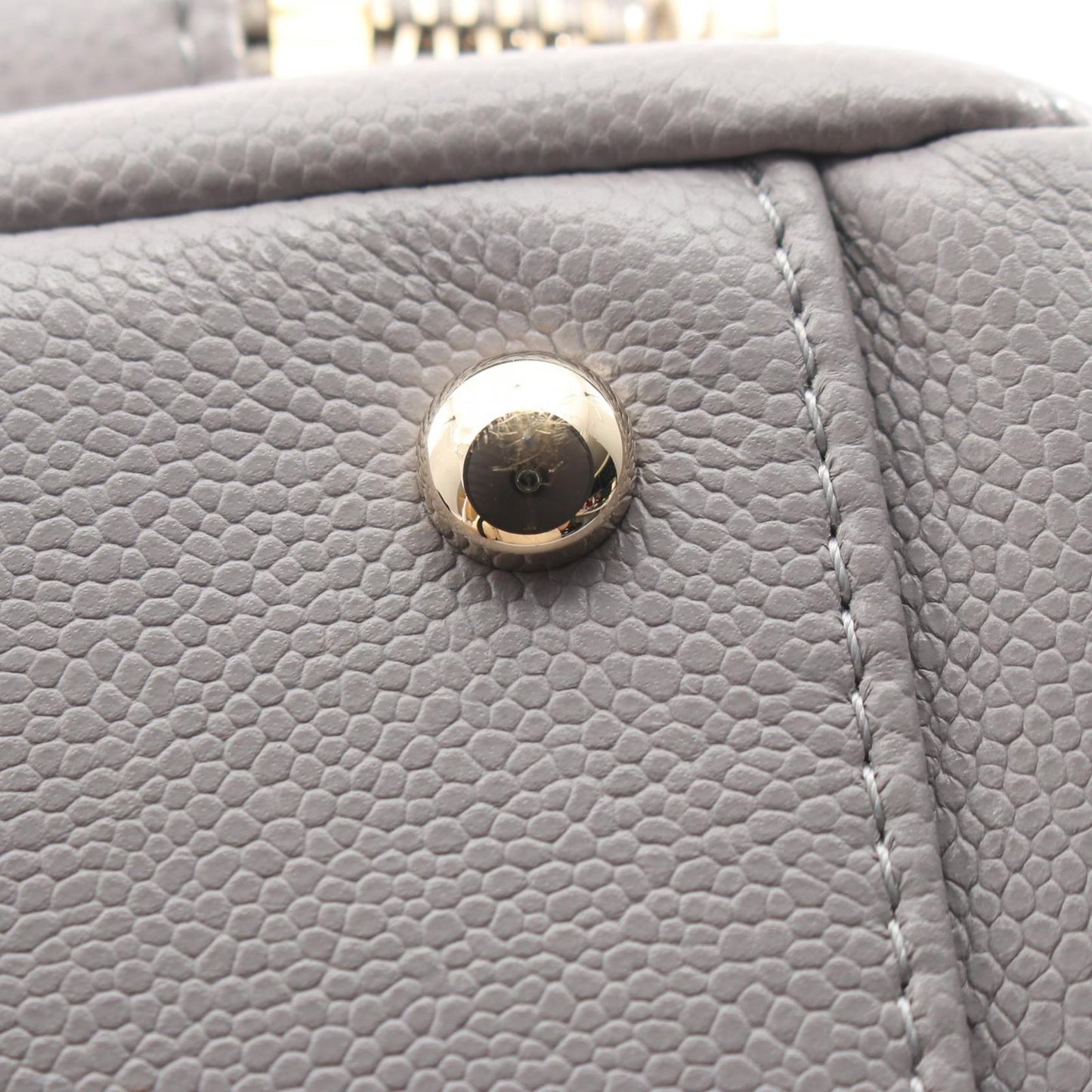 Chanel Shoulder Bag Business Affinity Quilted 2-Way Light Gray Caviar Leather — view 7