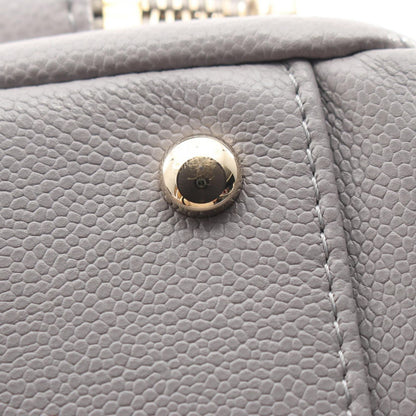 Chanel Shoulder Bag Business Affinity Quilted 2-Way Light Gray Caviar Leather — view 7