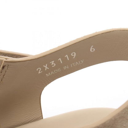 Prada Sandals Triangle Logo Fisherman Beige Suede — view 6