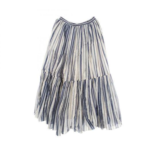 Dior Skirt Stripe Navy Cotton