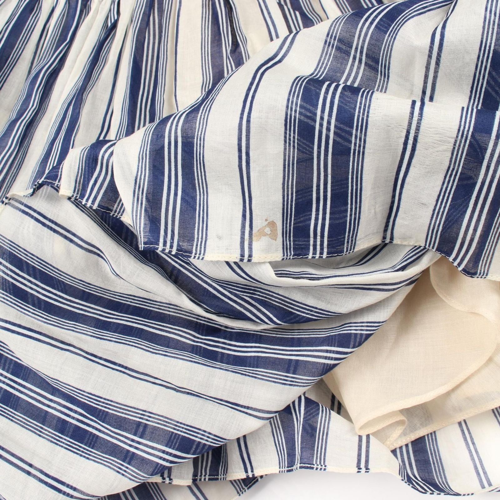 Dior Skirt Stripe Navy Cotton — view 6