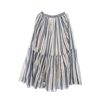 Dior Skirt Stripe Navy Cotton — view 2