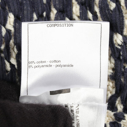 Chanel Cardigan Cable Knit Navy Cotton — view 4