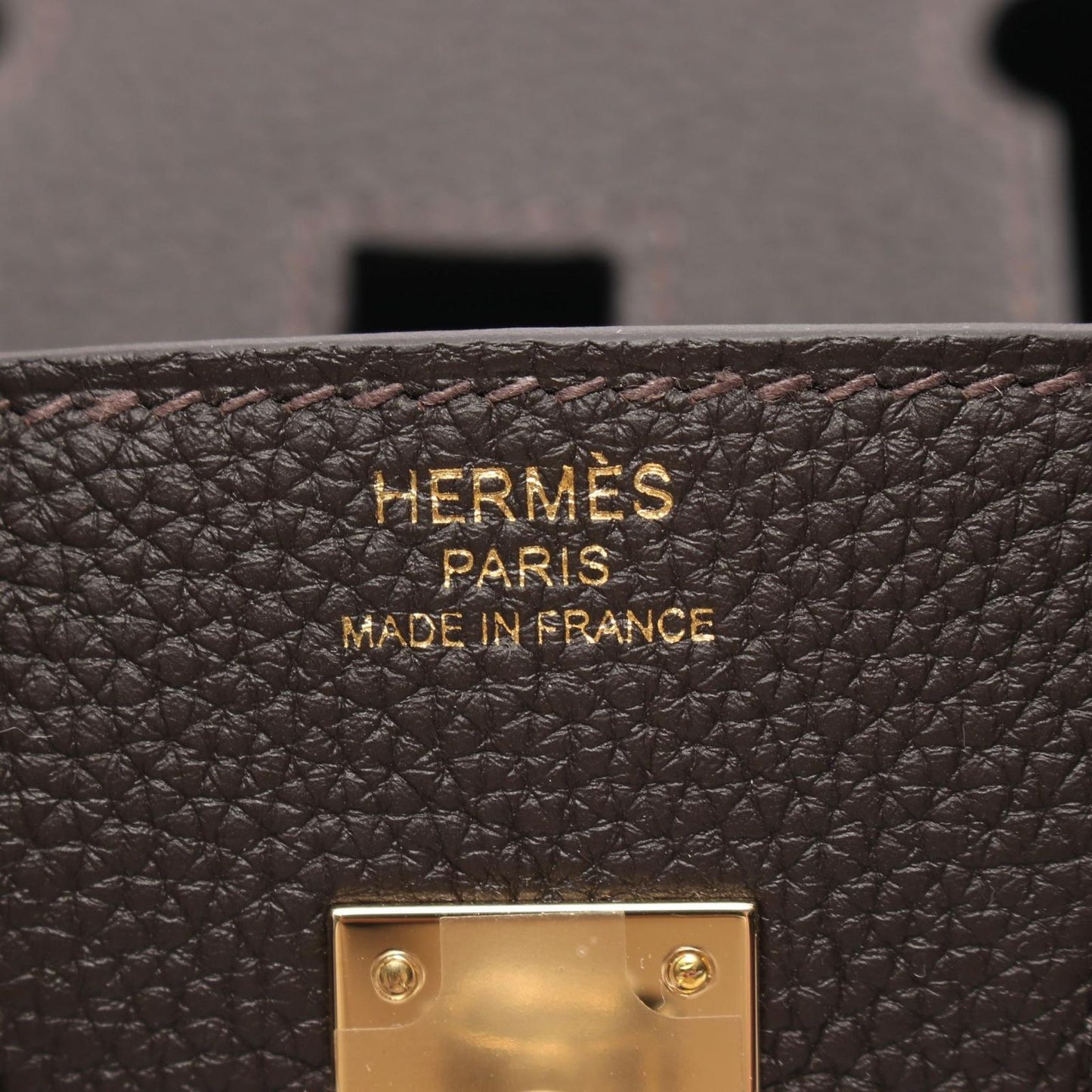 Hermes Handbag Birkin 25 Bebelin Leather — view 4