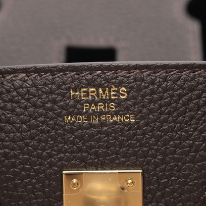 Hermes Handbag Birkin 25 Bebelin Leather — view 4
