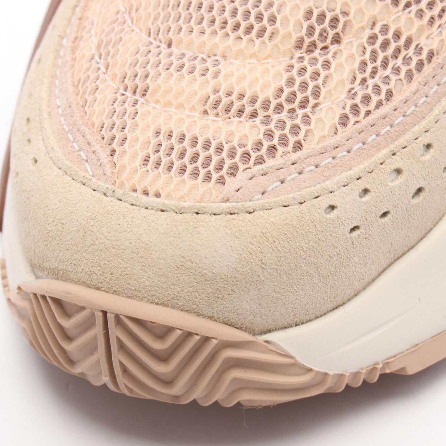 Fendi Sneakers Flow Pink Beige Suede — view 8