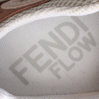 Fendi Sneakers Flow Pink Beige Suede — view 5