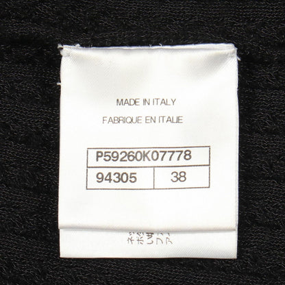 Chanel Knit Anchor Button Black Cotton Wool Sweater — view 5