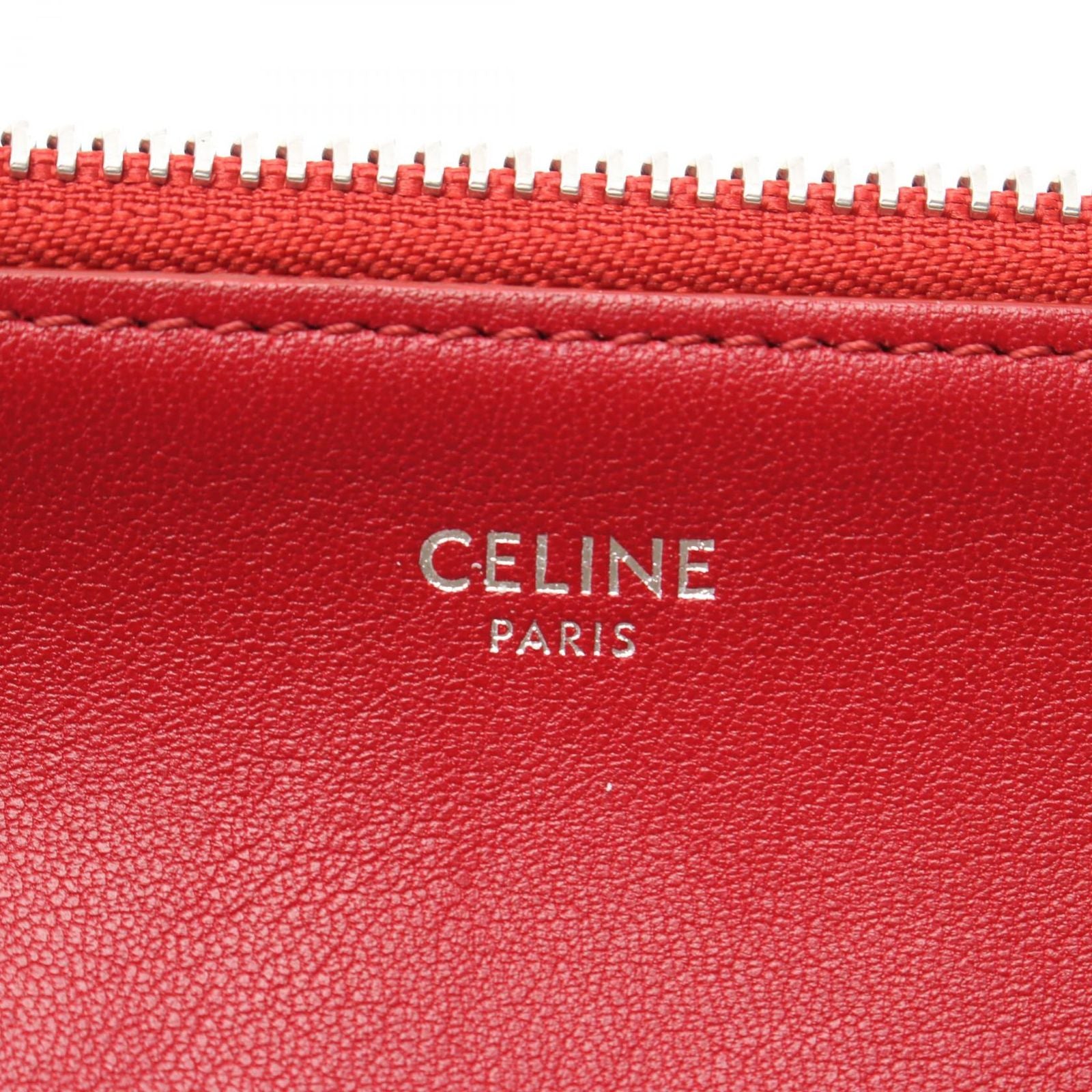 Celine Shoulder Bag Trio Small Red Leather — view 4