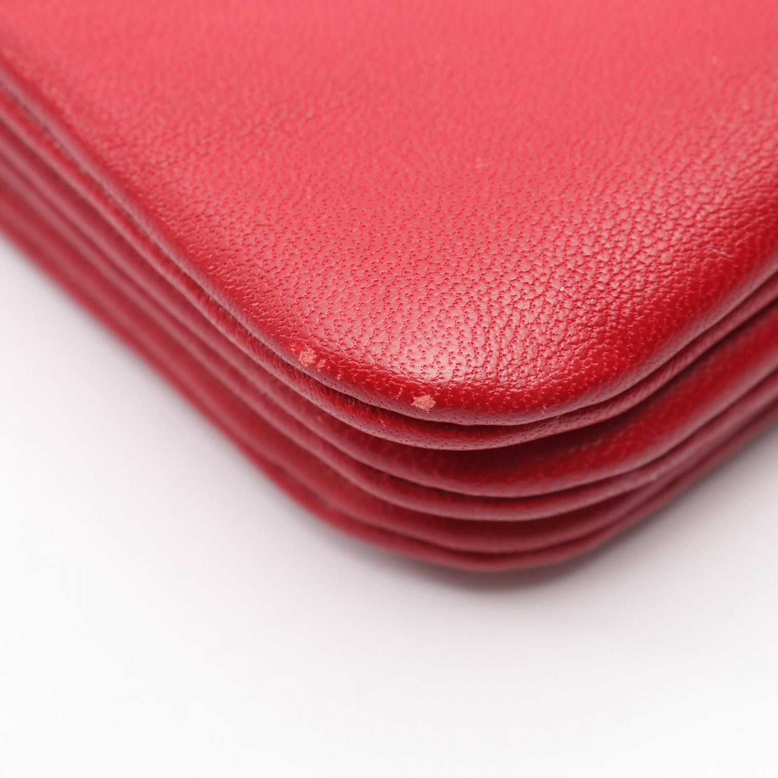 Celine Shoulder Bag Trio Small Red Leather — view 5