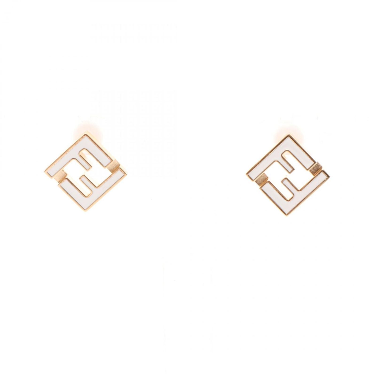 Fendi Earrings Forever Gold White