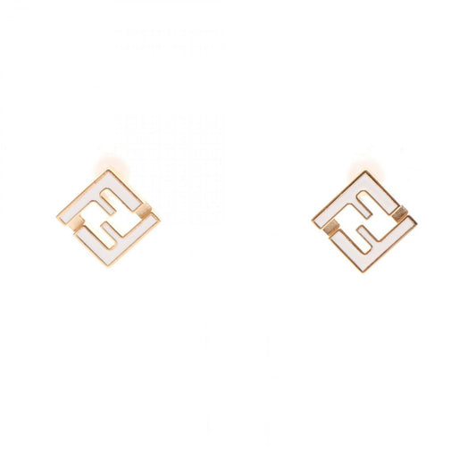 Fendi Earrings Forever Gold White