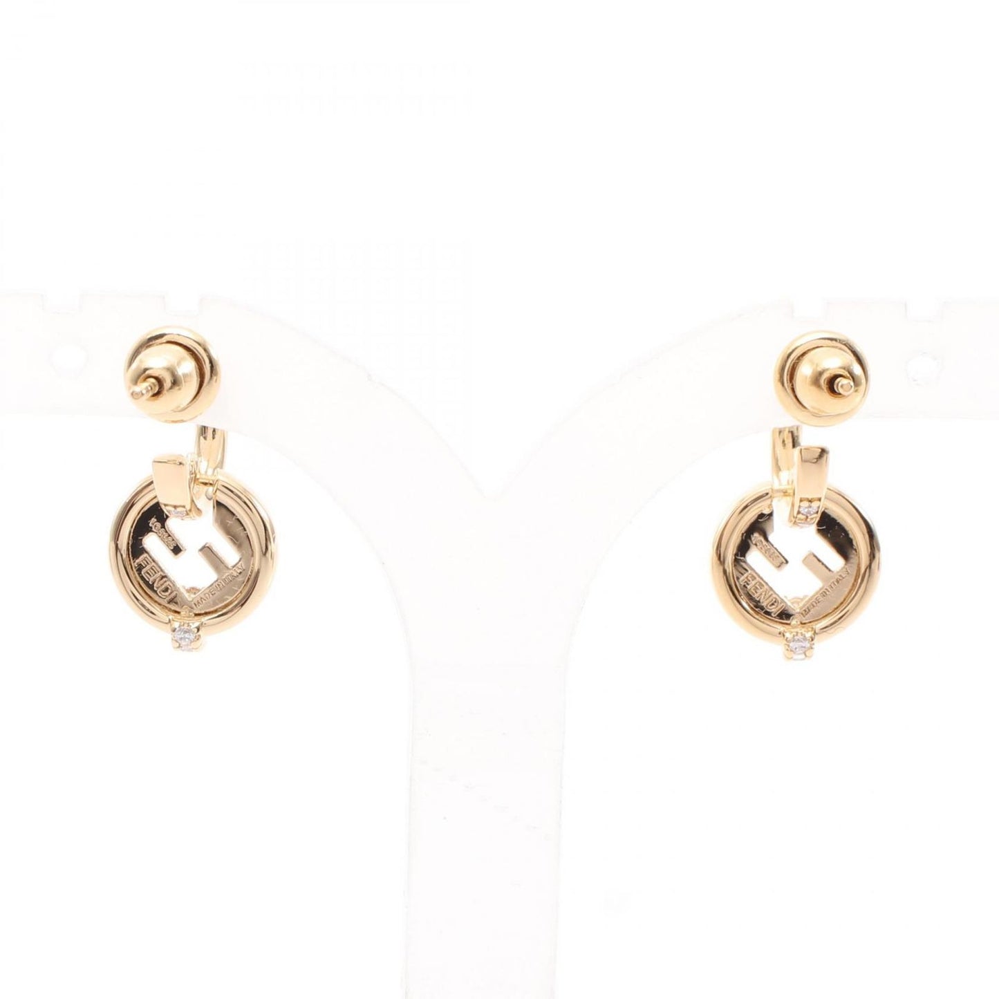 Fendi Earrings Ever Round Gold — view 2