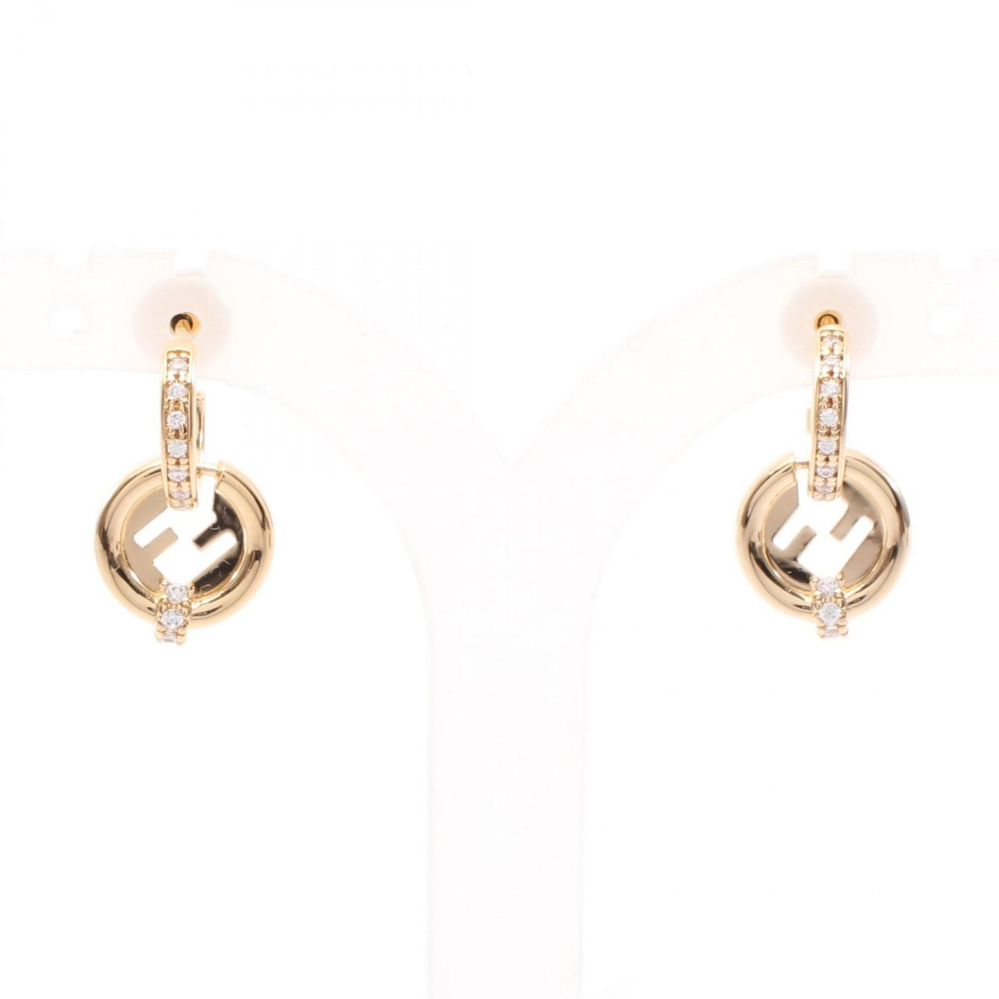 Fendi Earrings Ever Round Gold