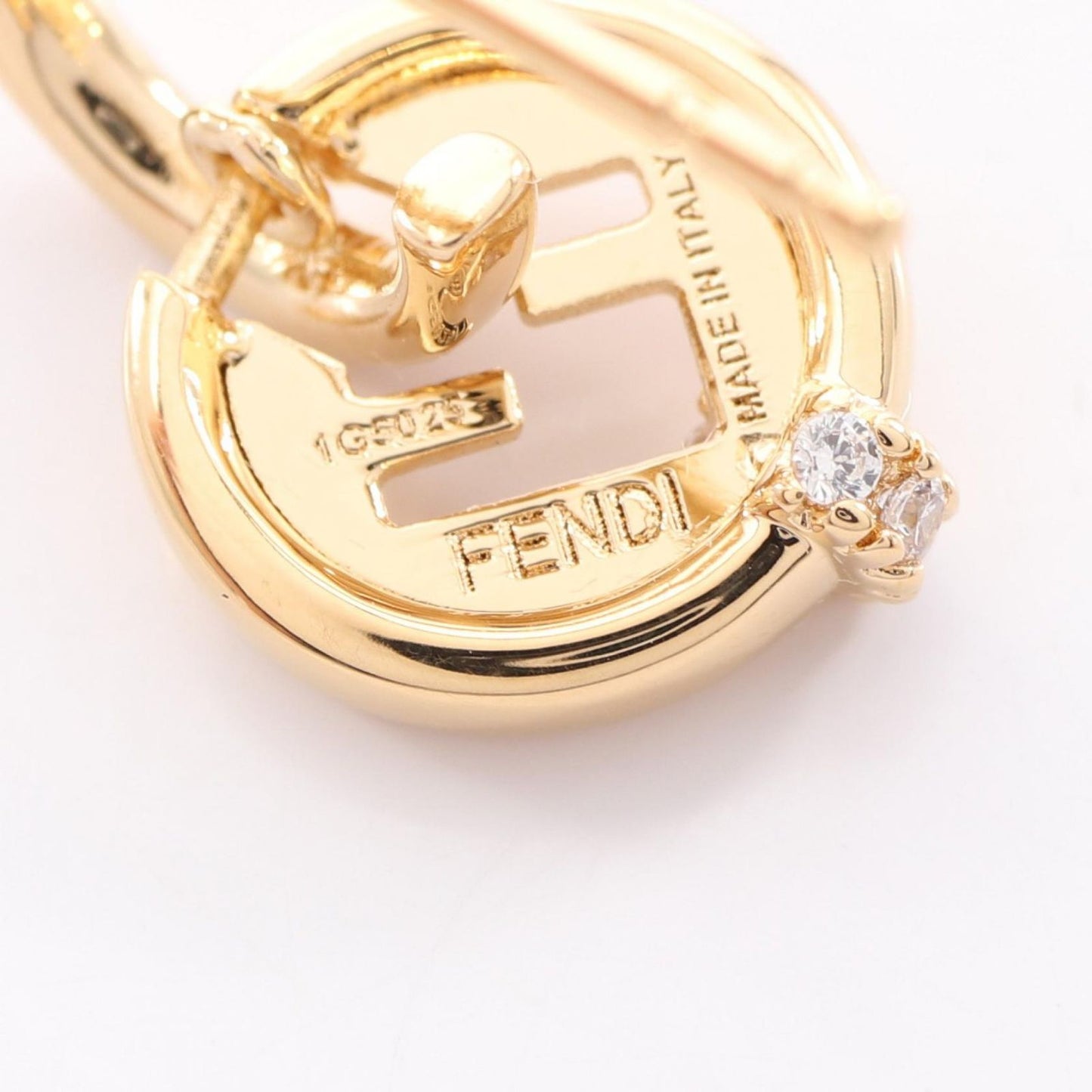 Fendi Earrings Ever Round Gold — view 3