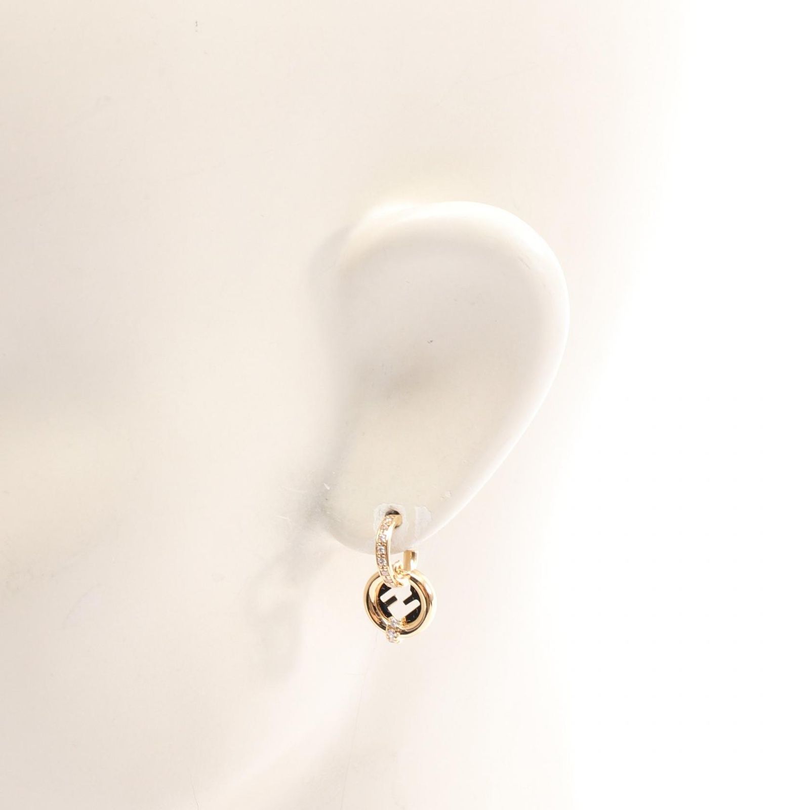 Fendi Earrings Ever Round Gold — view 4