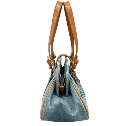 Dior Handbag John Galiano Blue Flower Embroidery — view 3