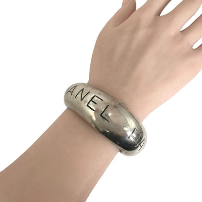 Chanel Silver Bangle Bracelet — view 3