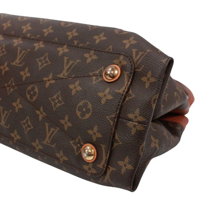 Louis Vuitton Olympe Monogram Leather Brown Handbag Gold — view 5