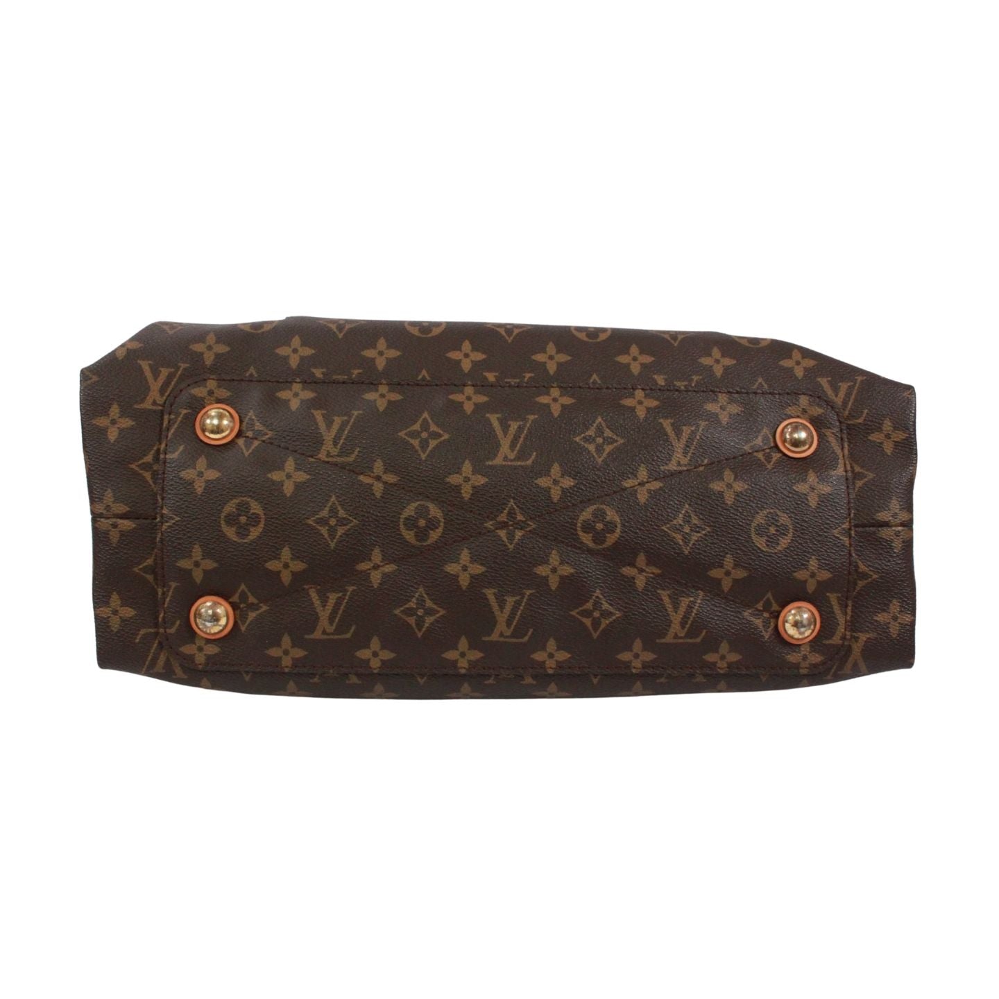 Louis Vuitton Olympe Monogram Leather Brown Handbag Gold — view 4