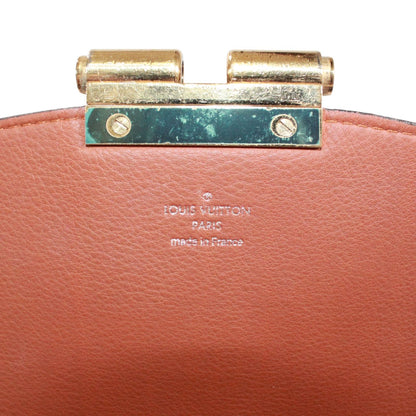 Louis Vuitton Olympe Monogram Leather Brown Handbag Gold — view 9