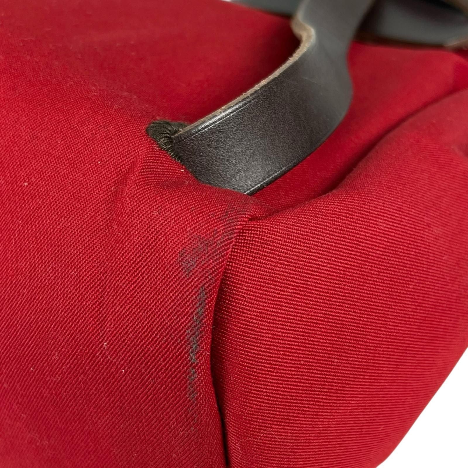 Hermes Herbag a Dos PM Towarmilode Leather Orange Brown Red Backpack Gold — view 9