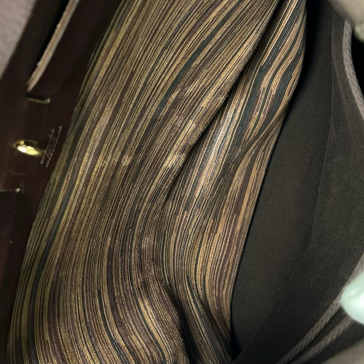 Hermes Herbag PM Vibrato Leather Brown Shoulder Bag Gold — view 8