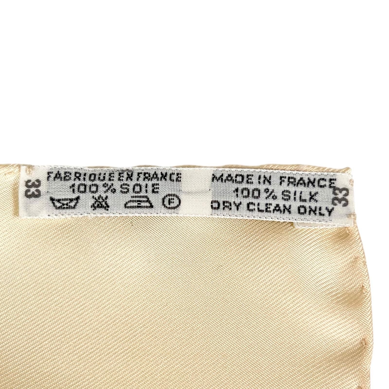 Hermes Carre 90 Silk Orange Brown Scarf — view 8