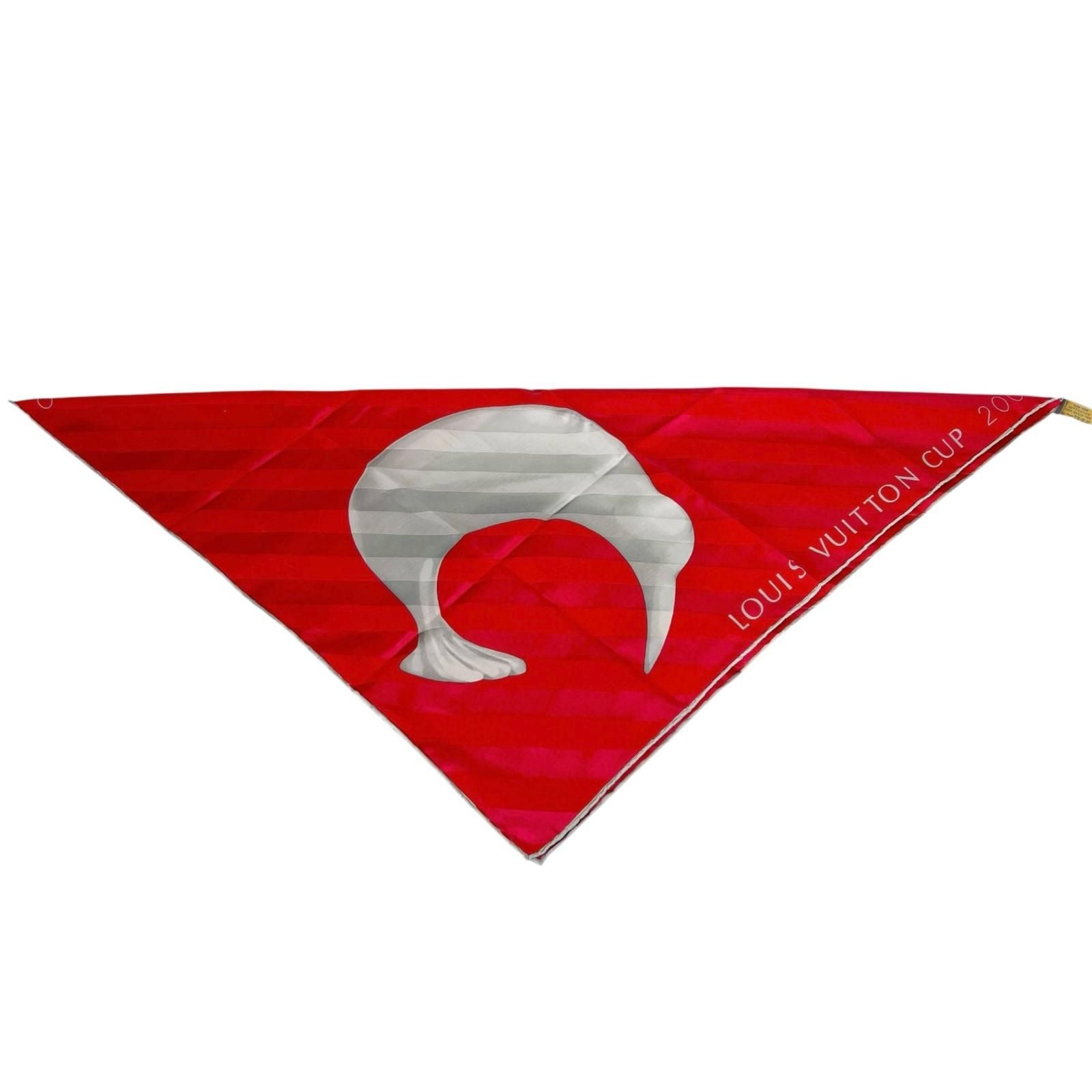 Louis Vuitton LV Cup Silk Red Scarf — view 3