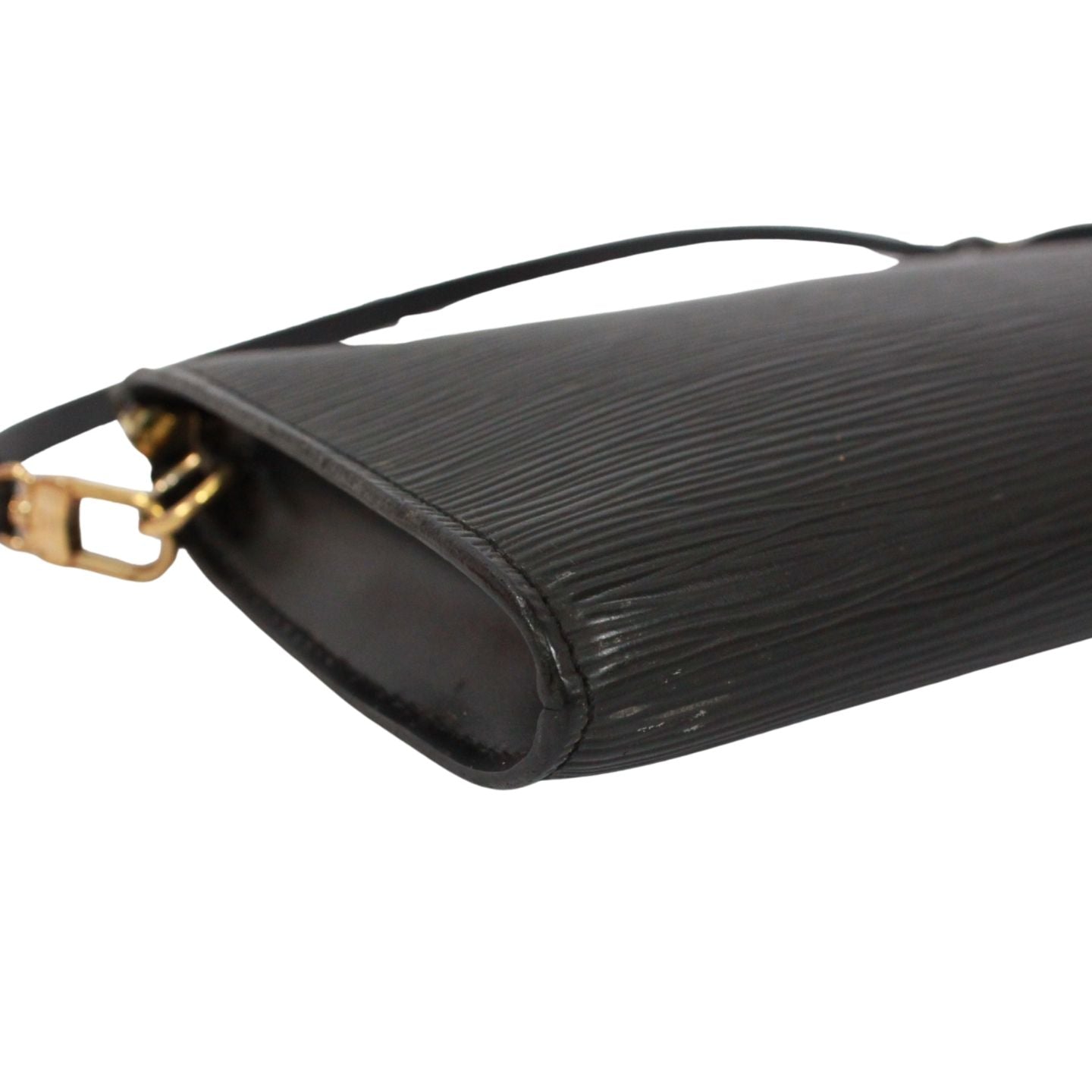 Louis Vuitton Pochette Epi Noir Leather Black Handbag — view 6