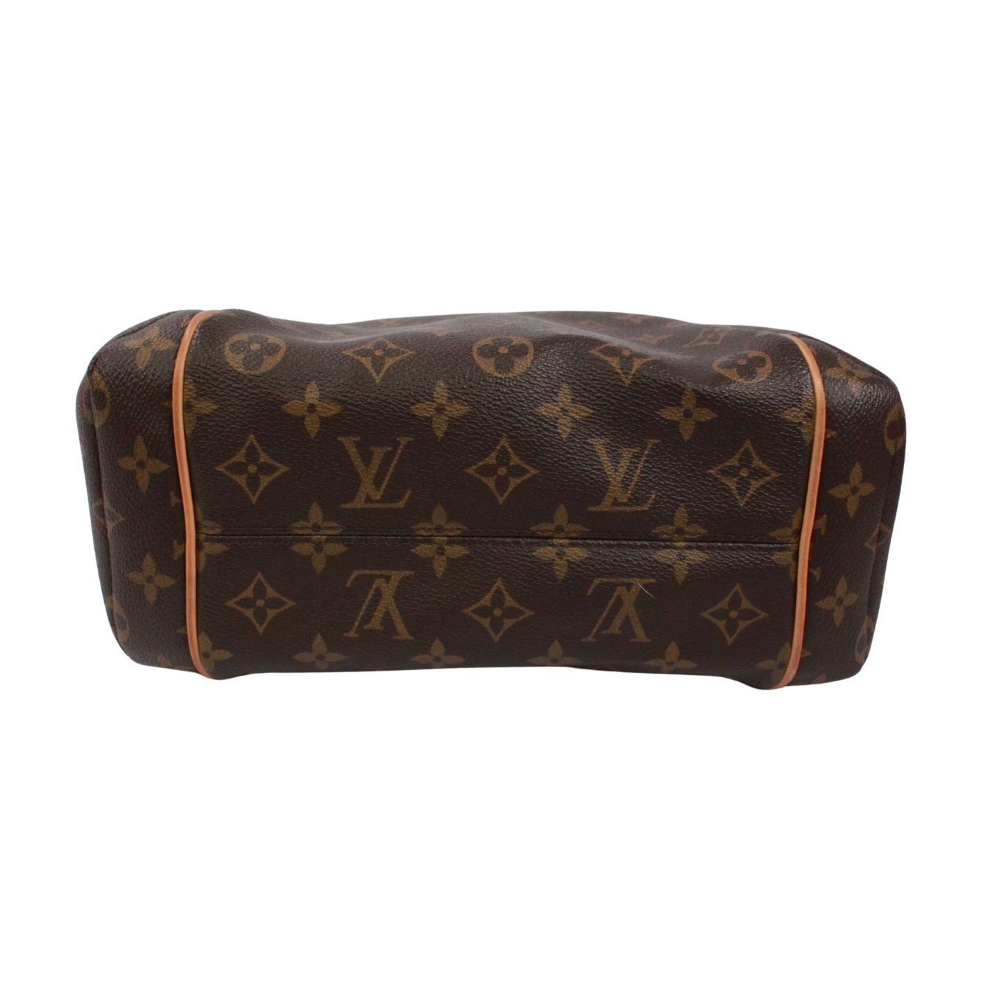 Louis Vuitton Totally PM Monogram Leather Brown Tote Gold — view 4