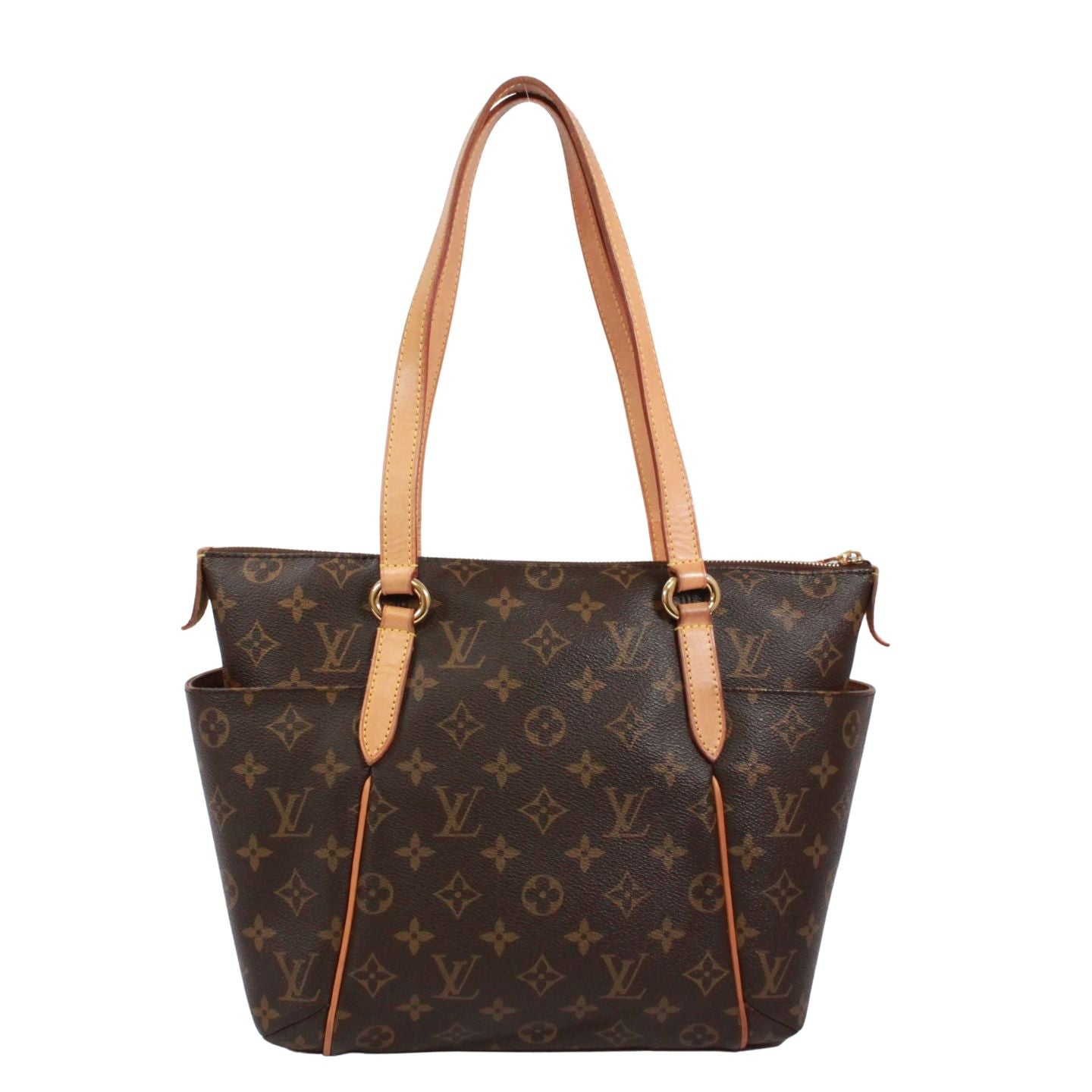 Louis Vuitton Totally PM Monogram Leather Brown Tote Gold — view 3