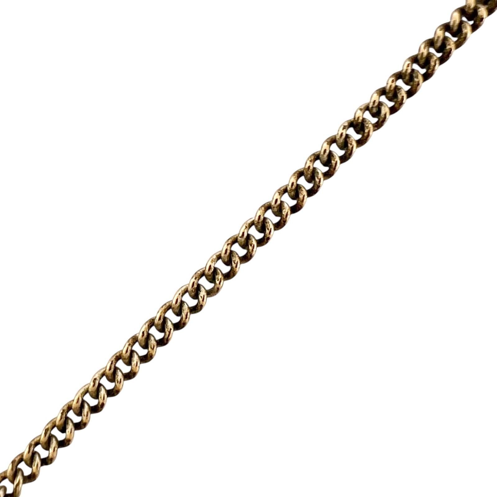 Chanel CC Logo Ribbon Motif Metal Gold Necklace — view 4