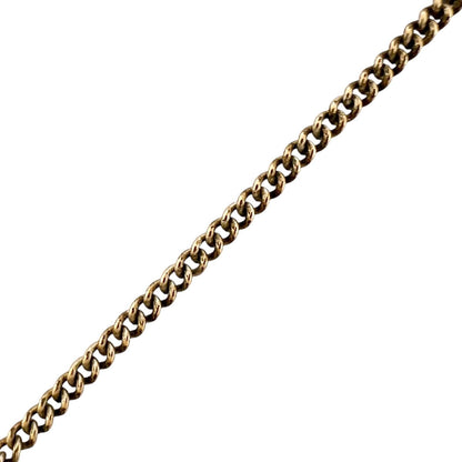 Chanel CC Logo Ribbon Motif Metal Gold Necklace — view 4