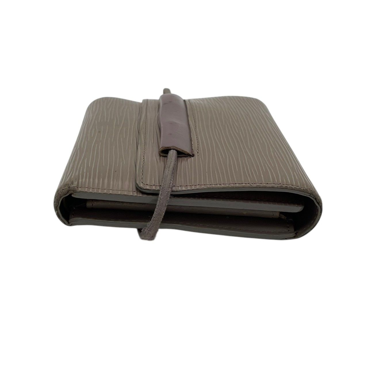 Louis Vuitton Porte-Monnaie Elastic Trifold Wallet Epi Leather Gray Ju Rubber — view 5