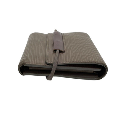 Louis Vuitton Porte-Monnaie Elastic Trifold Wallet Epi Leather Gray Ju Rubber — view 5