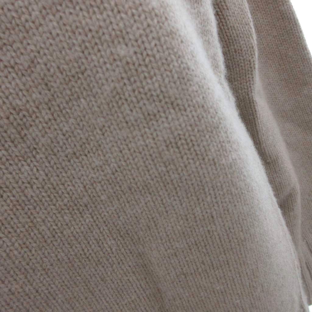 Max Mara S 'S Knit Sweater Long Sleeve High Neck Wool Cashmere Blend M Beige — view 8