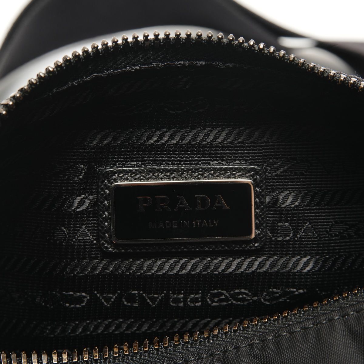 Prada Shoulder Bag with Triangular Plate Pouch — view 9