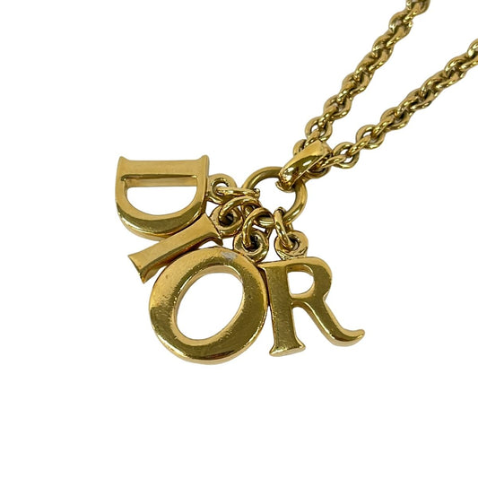 Dior Necklace Gold Motif