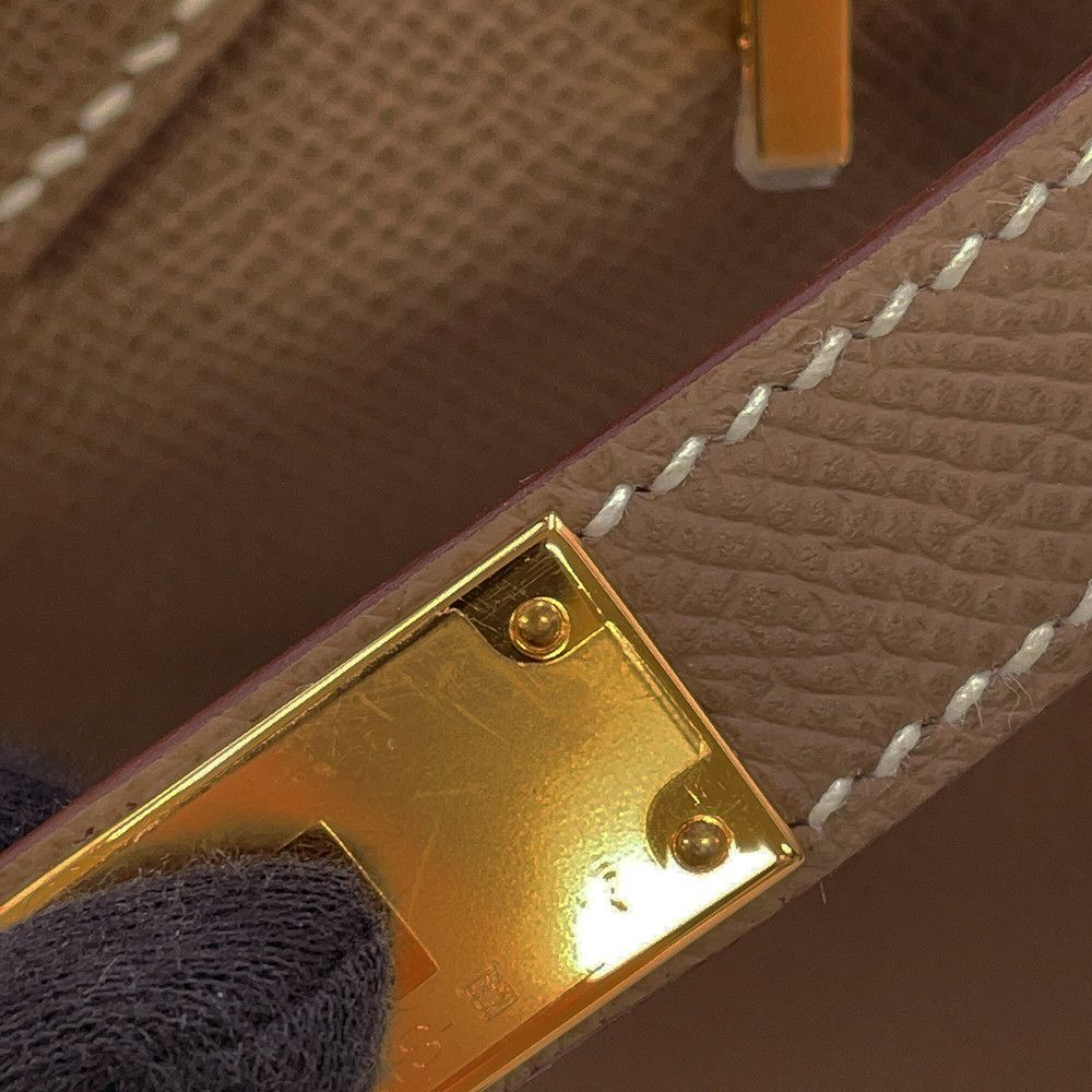 Hermes Birkin 30 Etoupe Gold Epsom Handbag — view 8