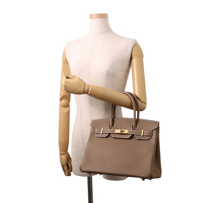 Hermes Birkin 30 Etoupe Gold Epsom Handbag — view 4