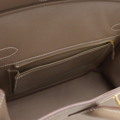 Hermes Birkin 30 Etoupe Gold Epsom Handbag — view 7