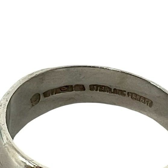 Tiffany & Co Vintage Curved Heart Ring 925 Sterling Silver — view 3