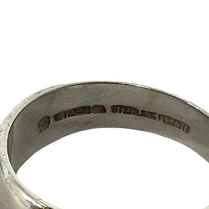 Tiffany & Co Vintage Curved Heart Ring 925 Sterling Silver — view 3