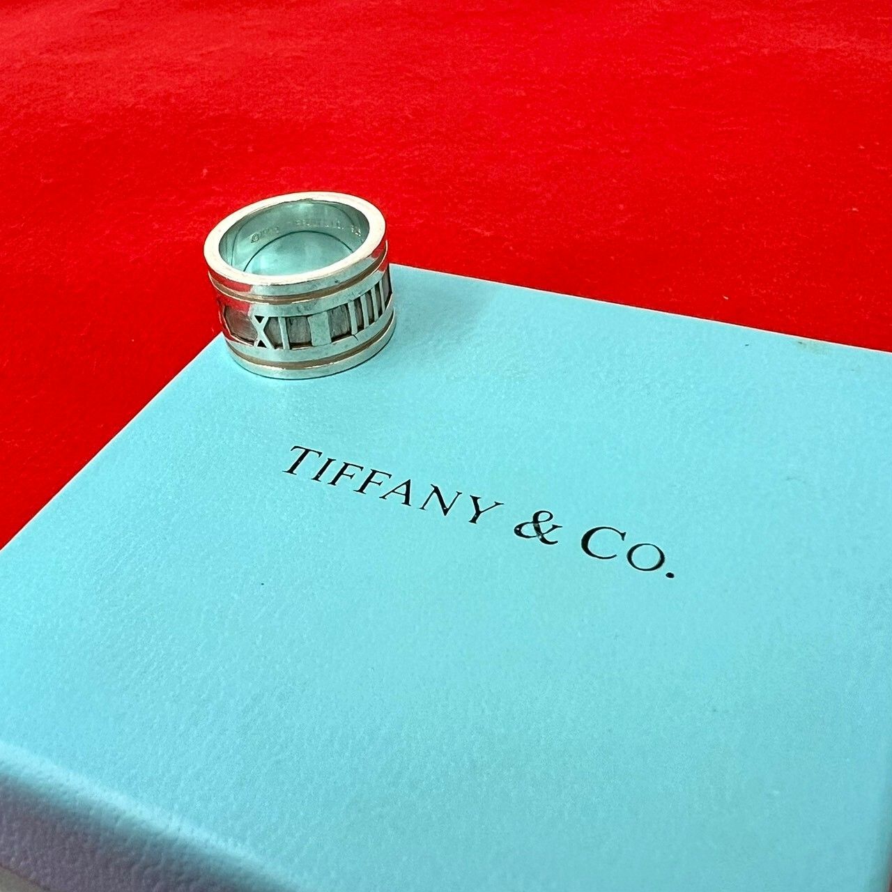 Tiffany & Co Atlas Wide Ring 925 Sterling Silver